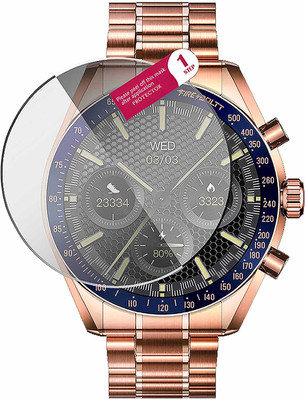 HIDEOUS Edge To Edge Tempered Glass for fire boltt moonwatch(Pack of 1)