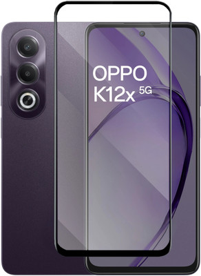 MAAMAJISAMOBILE Edge To Edge Tempered Glass for OPPO K12x 5G(Pack of 1)