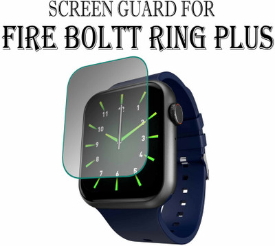 hirdesh Edge To Edge Tempered Glass for Fire-Boltt Ring Plus 1.91(Pack of 1)