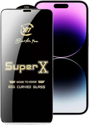 Need Goods Edge To Edge Tempered Glass for iphone 14 pro max tempered glass 14 pro max screen guard(Pack of 1)