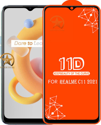 SEVEN7STAR Edge To Edge Tempered Glass for Realme C11 2021(Pack of 1)