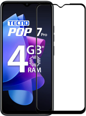 SRT Edge To Edge Tempered Glass for Tecno Pop 7 Pro(Pack of 1)