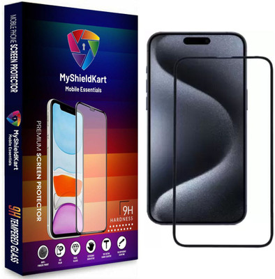 MyShieldKart Edge To Edge Tempered Glass for iPhone 15 Pro Max|iPhone 16 Plus (6.7 Inch)(Pack of 1)
