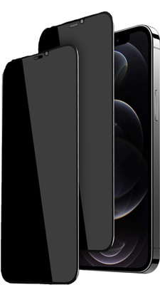 Maxpro Edge To Edge Tempered Glass for Apple iPhone 12 Pro Max Privacy Screen Protector(Pack of 2)