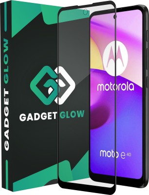 Gadget Glow Edge To Edge Tempered Glass for Motorola E40, Motorola Moto E40, Moto E40(Pack of 1)