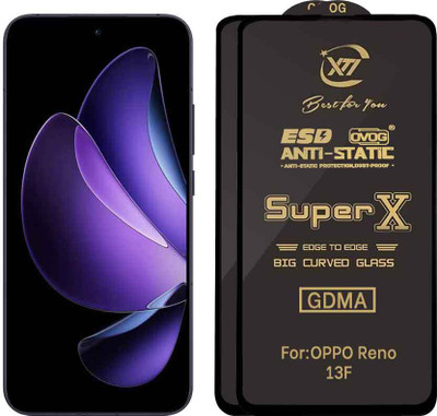 GDMA Edge To Edge Tempered Glass for OPPO Reno13 F(Pack of 2)