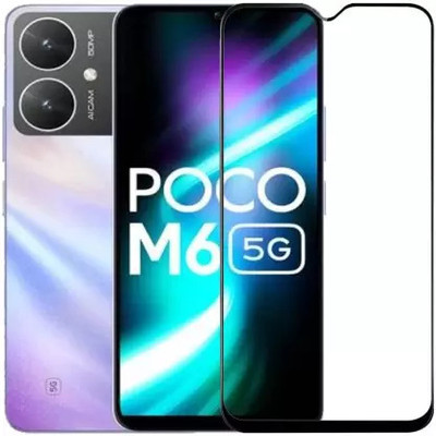 NEXZONE Edge To Edge Tempered Glass for POCO M6 5G(Pack of 1)