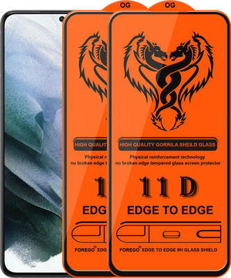 Forego Edge To Edge Tempered Glass for Samsung Galaxy S21 Plus(Pack of 2)