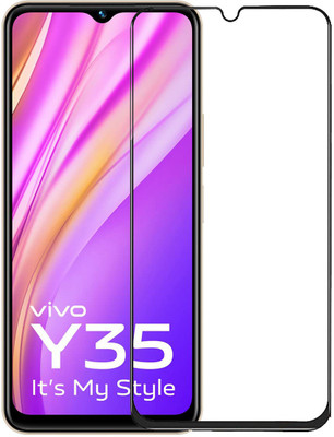 SNMART Edge To Edge Tempered Glass for vivo Y35(Pack of 1)