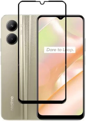 VISHZONE Edge To Edge Tempered Glass for Realme C33(Pack of 1)