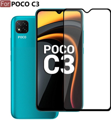 Gorilla Elite Edge To Edge Tempered Glass for Poco C3, POCO C3(Pack of 1)