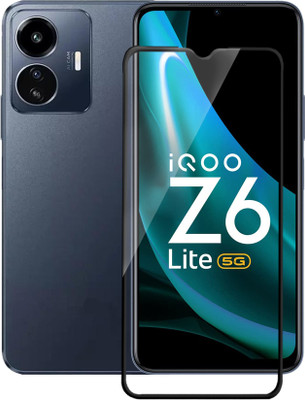 Flipkart SmartBuy Edge To Edge Tempered Glass for IQOO Z6 Lite 5G(Pack of 1)
