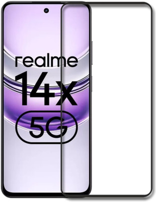 DMJHP Edge To Edge Tempered Glass for Realme 14X 5G(Pack of 1)