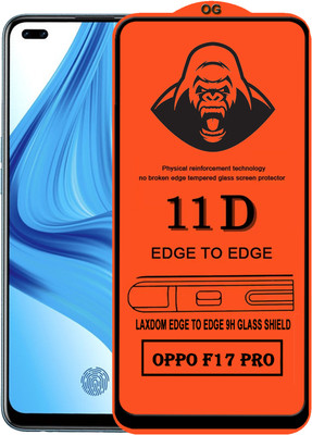 Laxdom Edge To Edge Tempered Glass for OPPO F17 PRO(Pack of 1)