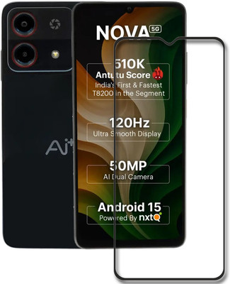 INFINITYWORLD Edge To Edge Tempered Glass for Ai+ Nova 5G(Pack of 1)