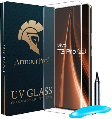 ArmourPro Edge To Edge Tempered Glass for Vivo T3 Pro 5G, Vivo T3 Pro, Vivo T3Pro 5G, Vivo T3Pro, T3 Pro 5G, T3 Pro(Pack of 1)