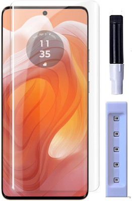 OneTech Edge To Edge Tempered Glass for Lava Agni 2 5G 9H Hardness, UV Screen Protector(Pack of 1)