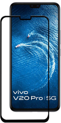 DMJHP Edge To Edge Tempered Glass for Vivo V20 Pro(Pack of 1)