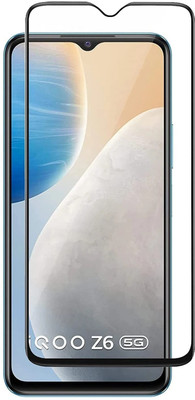 DMJHP Edge To Edge Tempered Glass for iQoo Z6 5G(Pack of 1)