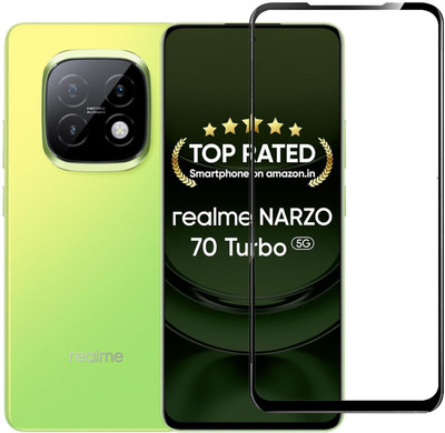 BRENZZ Edge To Edge Tempered Glass for Realme Narzo 70 Turbo 5G(Pack of 1)
