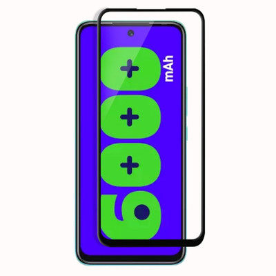 DMJHP Edge To Edge Tempered Glass for Infinix HOT 12 Play(Pack of 1)