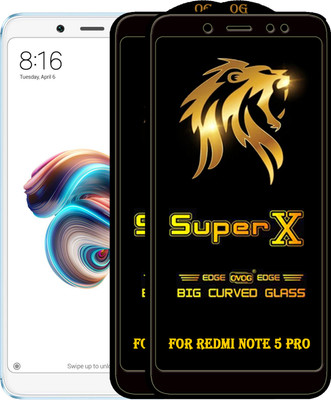 PFOAM Edge To Edge Tempered Glass for Mi Redmi Note 5 Pro(Pack of 2)