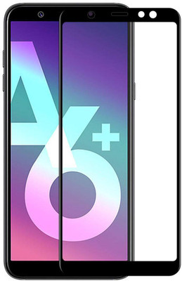 NaturalBuy Edge To Edge Tempered Glass for Samsung Galaxy A6 Plus, A6 +-|Full Screen Coverage (Except Edges) Screen Protector(Pack of 1)