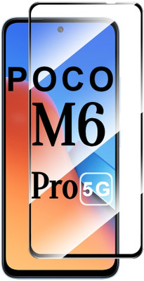 DMJHP Edge To Edge Tempered Glass for Poco M6 Pro 5G(Pack of 1)