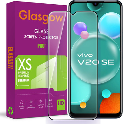 Glasgow Edge To Edge Tempered Glass for Vivo V20 SE(Pack of 1)