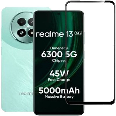 DSCASE Edge To Edge Tempered Glass for realme 13 5G(Pack of 1)