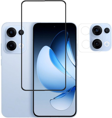 ISAAK Edge To Edge Tempered Glass for Reno 13 5G Edge to Edge, Tempered Glass&Camera Lens Protector(COMBO PACK)(Pack of 2)
