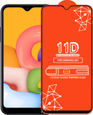 Qyist Edge To Edge Tempered Glass for Samsung Galaxy A01(Pack of 1)