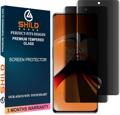 shild Edge To Edge Tempered Glass for Oneplus 11R, Privacy Tempered Glass for Oneplus 11R(Pack of 2)