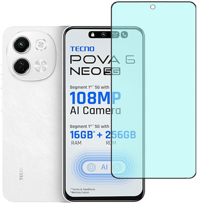SPRITZEN Edge To Edge Tempered Glass for Tecno Pova 6 Neo 5G, Matte Glass(Pack of 1)