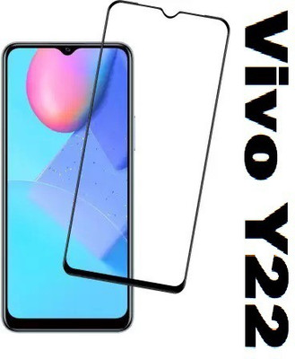 ASVALBUY Edge To Edge Tempered Glass for Vivo Y22(Pack of 1)