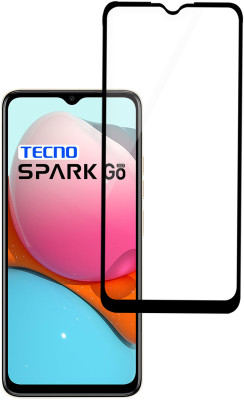 HUPSHY Edge To Edge Tempered Glass for Tecno Spark Go 2023(Pack of 1)