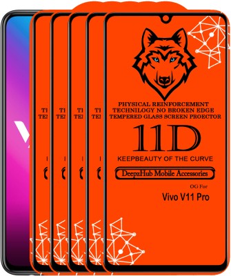 DeepzHub Edge To Edge Tempered Glass for Vivo V11 Pro(Pack of 5)