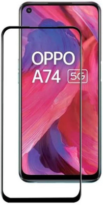 DMJHP Edge To Edge Tempered Glass for Oppo A74 5G(Pack of 1)