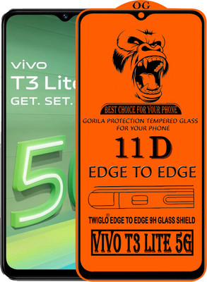 TWIGLO Edge To Edge Tempered Glass for VIVO T3 LITE 5G(Pack of 1)