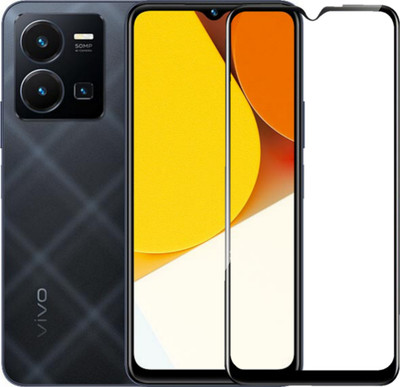 pikka Edge To Edge Screen Guard for Vivo Y35 (2022) Clearance Premium Tempered Glass Full Adhesive Glass with Installation kits(Pack of 1)