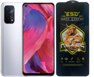 Obstinate Edge To Edge Tempered Glass for Oppo A74 5G, BLATE ESD, Bull King ESD, Edge to Edge, Anti Static, Dustproof(Pack of 1)