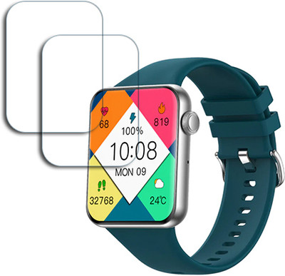 ARBAN Edge To Edge Tempered Glass for Pebble Vision 2.05 inch SMARTWATCH SCREEN GUARD(Pack of 2)