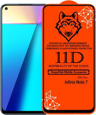 DeepzHub Edge To Edge Tempered Glass for Infinix Note 7(Pack of 1)
