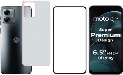 SPRITZEN Edge To Edge Tempered Glass for Motorola G14(Pack of 1)