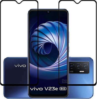 NIMMIKA ENTERPRISES Edge To Edge Tempered Glass for Vivo V23E 5G D+ Tempered Glass(Pack of 2)