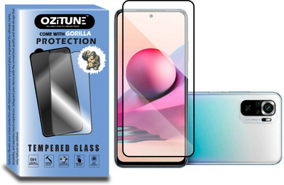 OZitune Edge To Edge Tempered Glass for Redmi Note 10s, Screen protector(Pack of 1)