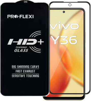 SM Styles Edge To Edge Tempered Glass for Vivo Y36(Pack of 1)