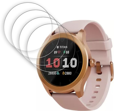 SOMTONE Edge To Edge Tempered Glass for Titan Smart Smartwatch SMARTWATCH SCREEN GUARD(Pack of 4)