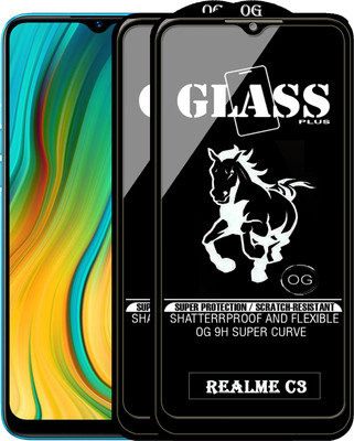 Rofix star Edge To Edge Tempered Glass for REALME C3(Pack of 2)