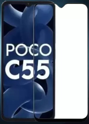 vmt stock Edge To Edge Tempered Glass for POCO C55 5G(Pack of 1)
